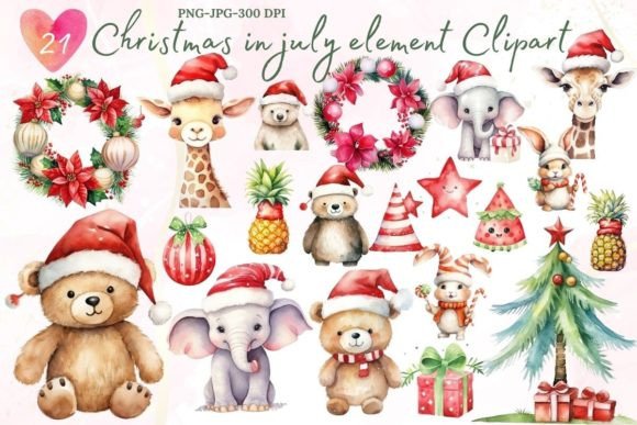 Download Christmas in July Element Sublimation. - Sublimation Collection