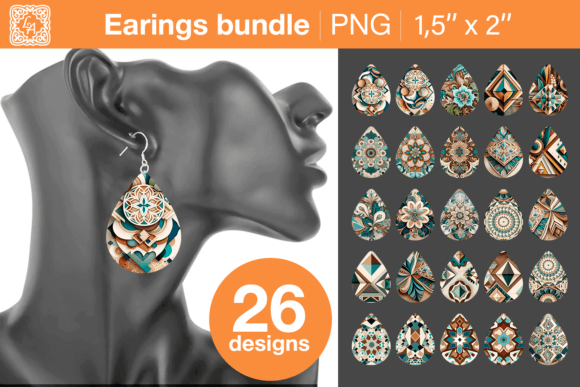 Download Boho Earrings Sublimation Designs - Sublimation Collection