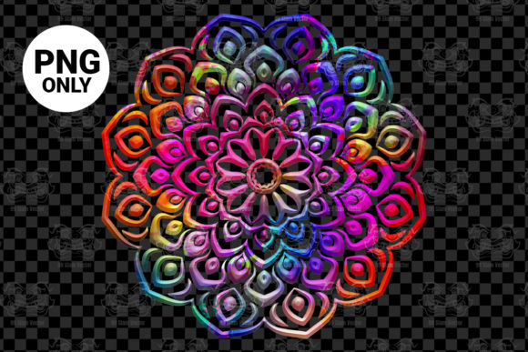 Download Colorful Floral Mandala Sublimation - Sublimation Collection