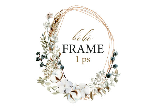 Download Boho Geometrical Frame Watercolor - Color Collection