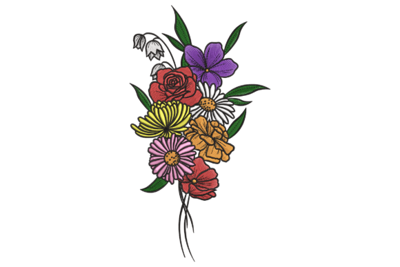 Download Multicolor Floral Bouquet - Color Collection