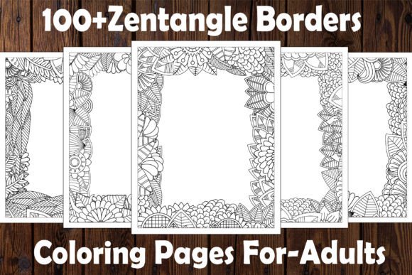Download 100 Zentangle Borders Coloring Pages - Color Collection