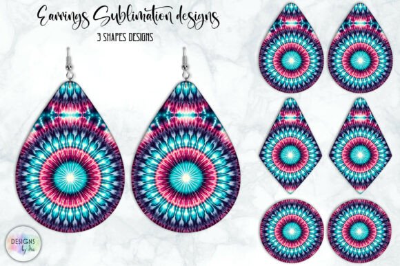 Download Boho Mandala Earrings Sublimation - Sublimation Collection