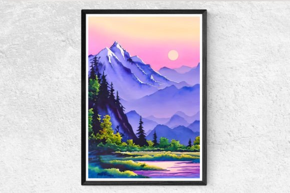 Download Unique Watercolor Landscape - Color Collection