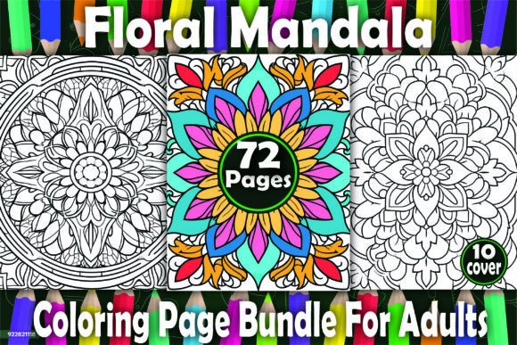 Download 72 Floral Mandala Coloring Pages -KDP - Color Collection