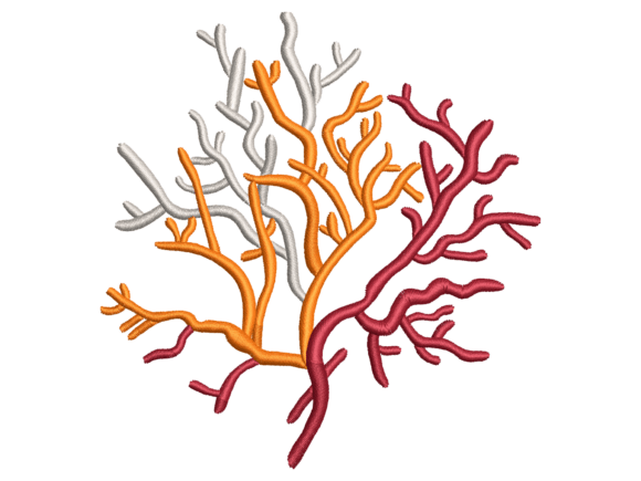 Download Multicolor Coral Reef Machine Embroidery - Color Collection