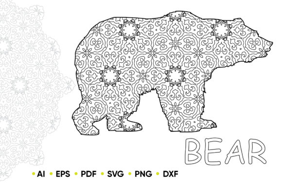 Download Mandala Bear for KDP Coloring Book - Color Collection
