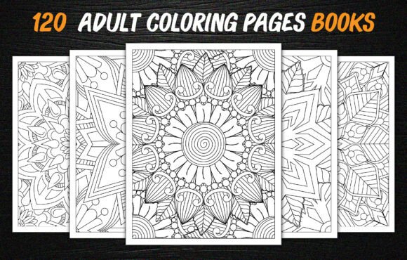 Download 120 Adult Mandalas Coloring Books Bundle - Color Collection