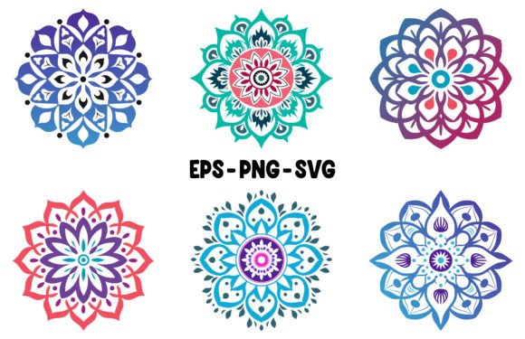 Download Colorful Abstract Mandala Vector Bundle - Color Collection