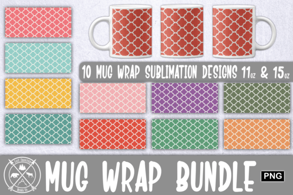 Download Arabesque Pattern Mug Wrap Sublimation - Sublimation Collection
