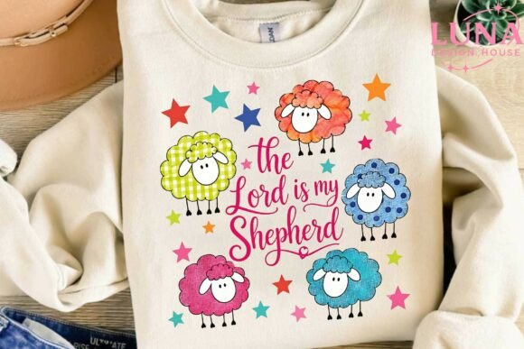 Download Colorful Sheep Lord is My Shepherd PNG - Color Collection