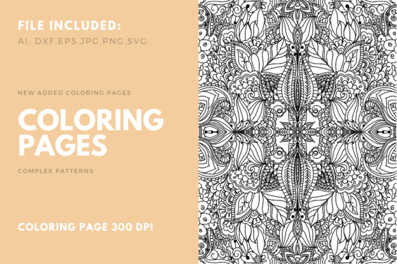 Download Coloring Page Complex Pattern for POD 03 - Color Collection