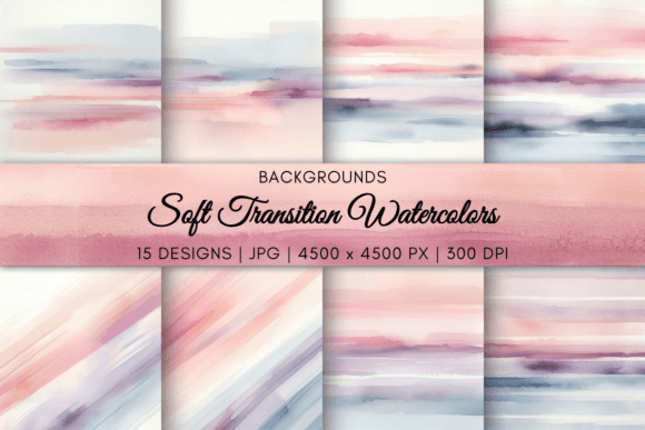 Download Soft Transition Watercolors - Color Collection
