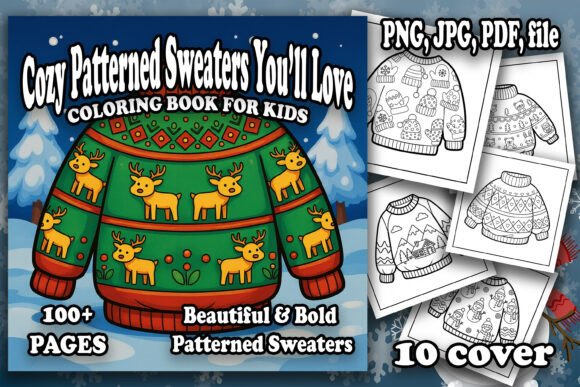 Download Cute Patterned Sweaters Coloring Fun - Color Collection