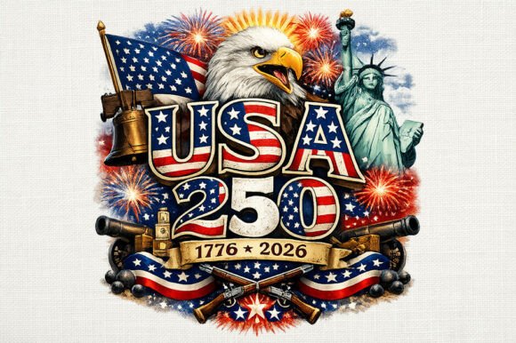 Download USA 250 Patriotic Sublimation PNG Design - Sublimation Collection