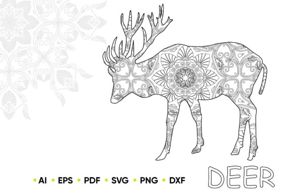 Download Mandala Deer for KDP Coloring Book - Color Collection