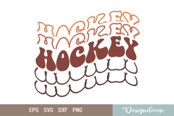 Download Hockey Repeat Text Retro Sublimation SVG - Sublimation Collection