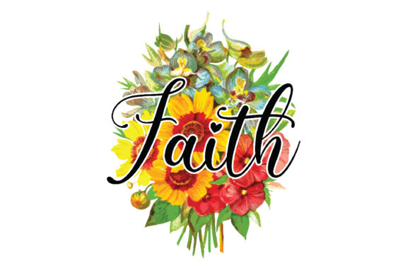 Download Faith Floral Sublimation Design - Sublimation Collection