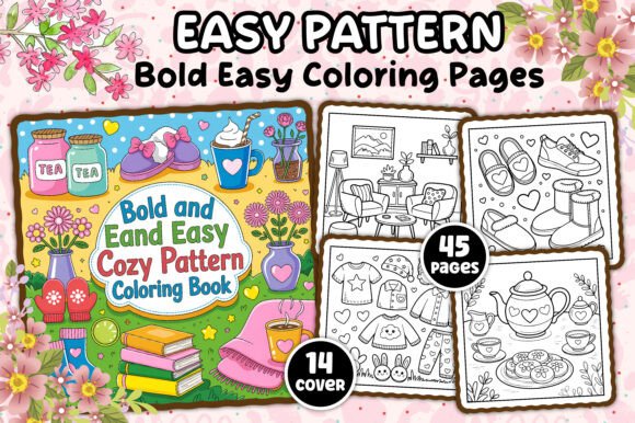 Download Bold Easy Pattern Coloring Book Pages - Color Collection