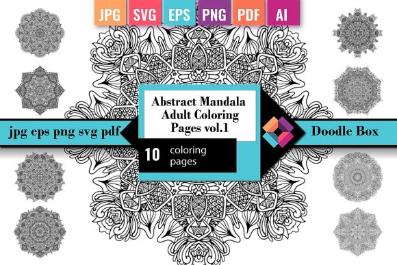 Download Abstract Mandala Adult Coloring Pages 1 - Color Collection